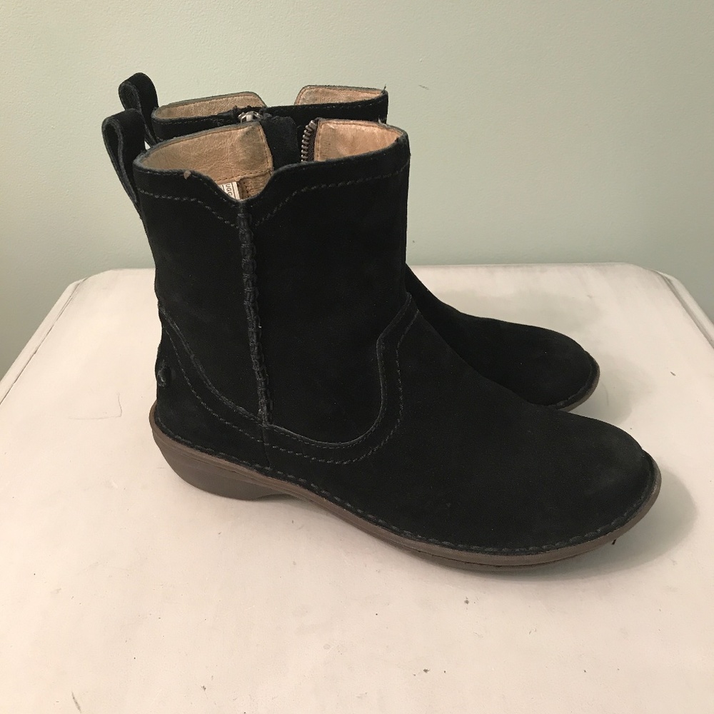 UGG Neevah Black Suede booties